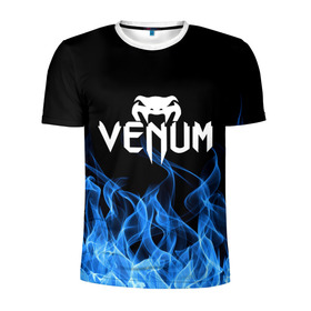 Мужская футболка 3D спортивная с принтом VENUM. в Тюмени, 100% полиэстер с улучшенными характеристиками | приталенный силуэт, круглая горловина, широкие плечи, сужается к линии бедра | mma | sport | venum | бокс | венум | единоборство | мма | спорт