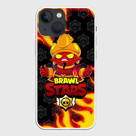 Чехол для iPhone 13 mini с принтом BRAWL STARS EVIL GENE | ДЖИН в Тюмени,  |  | bibi | brawl stars | coach mike | crow | evil gene | gale | gene | leon | leon shark | max | mecha crow | mortis | mr.p | nani | phoenix | sally leon | sandy | spike | sprout | tara | virus 8 bit | werewolf | ворон | джин | оборотень