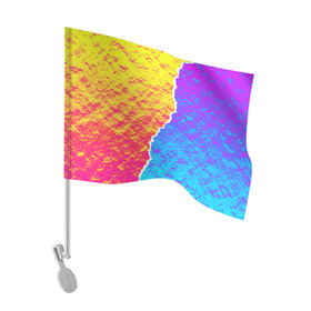 Флаг для автомобиля с принтом Цветные переливы в Тюмени, 100% полиэстер | Размер: 30*21 см | абстрактный | блестящие | волны | геометрия | градиент | краски | летний | лето | море | небо | неоновые | облака | океан | перламутр | поп | радуга | радужный | разноцветные | река | ретро | русалка
