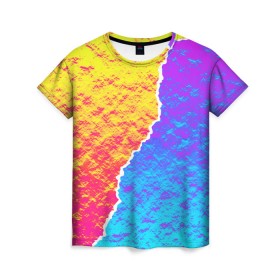 Женская футболка 3D с принтом Цветные переливы в Тюмени, 100% полиэфир ( синтетическое хлопкоподобное полотно) | прямой крой, круглый вырез горловины, длина до линии бедер | абстрактный | блестящие | волны | геометрия | градиент | краски | летний | лето | море | небо | неоновые | облака | океан | перламутр | поп | радуга | радужный | разноцветные | река | ретро | русалка