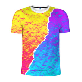 Мужская футболка 3D спортивная с принтом Цветные переливы в Тюмени, 100% полиэстер с улучшенными характеристиками | приталенный силуэт, круглая горловина, широкие плечи, сужается к линии бедра | абстрактный | блестящие | волны | геометрия | градиент | краски | летний | лето | море | небо | неоновые | облака | океан | перламутр | поп | радуга | радужный | разноцветные | река | ретро | русалка