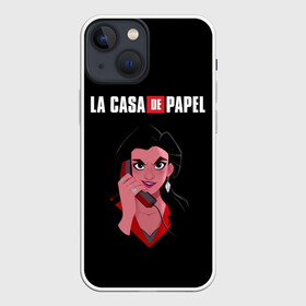 Чехол для iPhone 13 mini с принтом БУМАЖНЫЙ ДОМ в Тюмени,  |  | bella ciao | berlin | denver | helsinki | la casa de papel | moscow | nairobi | netflix | oslo | professor | rio | spain | tokyo | белла чао | берлин | бумажный дом | денвер | испания | лиссабон | москва | найроби | нетфликс | осло | палермо