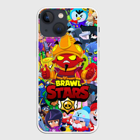 Чехол для iPhone 13 mini с принтом BRAWL STARS EVIL GENE | ДЖИН в Тюмени,  |  | bibi | brawl stars | coach mike | crow | evil gene | gale | gene | leon | leon shark | max | mecha crow | mortis | mr.p | nani | phoenix | sally leon | sandy | spike | sprout | tara | virus 8 bit | werewolf | ворон | джин | оборотень