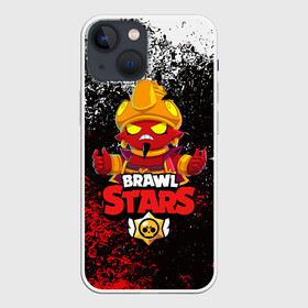 Чехол для iPhone 13 mini с принтом BRAWL STARS EVIL GENE | ДЖИН в Тюмени,  |  | bibi | brawl stars | coach mike | crow | evil gene | gale | gene | leon | leon shark | max | mecha crow | mortis | mr.p | nani | phoenix | sally leon | sandy | spike | sprout | tara | virus 8 bit | werewolf | ворон | джин | оборотень