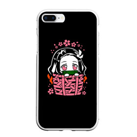 Чехол для iPhone 7Plus/8 Plus матовый с принтом KIMETSU NO YAIBA NEZUKO в Тюмени, Силикон | Область печати: задняя сторона чехла, без боковых панелей | demon slayer | kimetsu no yaiba | nezuko | shinobu | slayer | tanjiro | zenitsu | гию томиока | зенитцу | иноске хашибира | клинок рассекающий демонов | незуко | танджиро | шинобу кочо