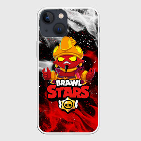 Чехол для iPhone 13 mini с принтом BRAWL STARS EVIL GENE | ДЖИН в Тюмени,  |  | bibi | brawl stars | coach mike | crow | evil gene | gale | gene | leon | leon shark | max | mecha crow | mortis | mr.p | nani | phoenix | sally leon | sandy | spike | sprout | tara | virus 8 bit | werewolf | ворон | джин | оборотень