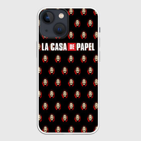 Чехол для iPhone 13 mini с принтом БУМАЖНЫЙ ДОМ в Тюмени,  |  | bella ciao | berlin | denver | helsinki | la casa de papel | moscow | nairobi | netflix | oslo | professor | rio | spain | tokyo | белла чао | берлин | бумажный дом | денвер | испания | лиссабон | москва | найроби | нетфликс | осло | палермо