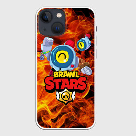 Чехол для iPhone 13 mini с принтом BRAWL STARS NANI | НАНИ в Тюмени,  |  | bibi | brawl stars | coach mike | crow | evil gene | gale | gene | leon | leon shark | max | mecha crow | mortis | mr.p | nani | phoenix | sally leon | sandy | spike | sprout | tara | virus 8 bit | werewolf | ворон | джин | оборотень