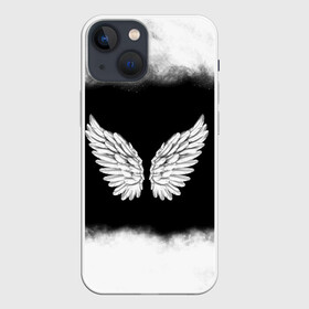 Чехол для iPhone 13 mini с принтом Im an angel в Тюмени,  |  | angel | birds | fly | wings | ангел | бабочка | богиня | воздушный | демон | дым | космос | крылья | лебедь | летать | летучий | милые | мифические | небесный | небо | облако | пегас | перья | прикольные | птица | рай