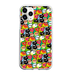 Чехол для iPhone 11 Pro матовый с принтом Папуги в Тюмени, Силикон |  | doodling | textures | волнистые попугайчики | волнистый попугай | дудлинг | папуги | попугаи | попугайчики | птица | птицы | стикербомбинг | текстуры | фон