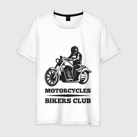 Мужская футболка хлопок с принтом Biker (Z) в Тюмени, 100% хлопок | прямой крой, круглый вырез горловины, длина до линии бедер, слегка спущенное плечо. | 2020 | auto | bike | enduro | ktm | moto | motorcycle | rider | sport | авто | автомобиль | автомобильные | байк | бренд | ктм | марка | машины | мото | мотоциклы | спорт