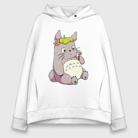 Женское худи Oversize хлопок с принтом Little Totoro в Тюмени, френч-терри — 70% хлопок, 30% полиэстер. Мягкий теплый начес внутри —100% хлопок | боковые карманы, эластичные манжеты и нижняя кромка, капюшон на магнитной кнопке | forest | ghibli | japan | miyazaki | nature | neigbor | neighbour | totoro | анимация | аниме | гибли | друг | животные | лес | любовь | милый | мир | миядзаки | мульт | мультфильм | приключения | природа | сказка | сосед | тоторо