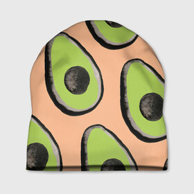 Шапка 3D с принтом Авокадо в Тюмени, 100% полиэстер | универсальный размер, печать по всей поверхности изделия | авокадо | арт | краски | рисунок | фрукт