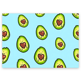 Поздравительная открытка с принтом Милое авокадо в Тюмени, 100% бумага | плотность бумаги 280 г/м2, матовая, на обратной стороне линовка и место для марки
 | Тематика изображения на принте: авокадо | арт | вкусняшка | мило | милое | рисунок | сердечко | сердце | фрукт | шоколад