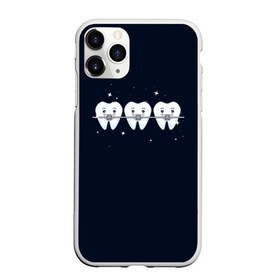 Чехол для iPhone 11 Pro Max матовый с принтом Зубы в Тюмени, Силикон |  | sgv | блеск | брекеты | зубы | стоматолог