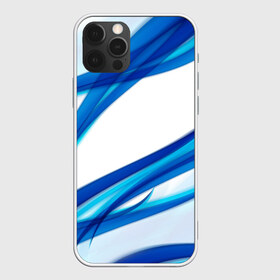 Чехол для iPhone 12 Pro Max с принтом STRIPES BLUE в Тюмени, Силикон |  | Тематика изображения на принте: abstract | abstraction | geometry | line | pattern | psy | абстрактный | абстракция | геометрия | краски | кубики | линии | неоновые | неоновый | психоделика | текстура