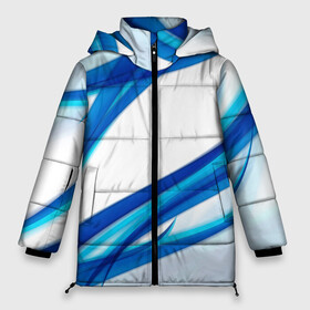 Женская зимняя куртка 3D с принтом STRIPES BLUE в Тюмени, верх — 100% полиэстер; подкладка — 100% полиэстер; утеплитель — 100% полиэстер | длина ниже бедра, силуэт Оверсайз. Есть воротник-стойка, отстегивающийся капюшон и ветрозащитная планка. 

Боковые карманы с листочкой на кнопках и внутренний карман на молнии | abstract | abstraction | geometry | line | pattern | psy | абстрактный | абстракция | геометрия | краски | кубики | линии | неоновые | неоновый | психоделика | текстура