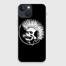 Чехол для iPhone 13 mini с принтом Панк | Punk (Z) в Тюмени,  |  | shaman | skull | вождь | гот | дух | кладбище | мертвец | мертвый | микрофон | музыка | панк | перья | принт | рок | скелет | хой | череп | шаман | эмо | эракез