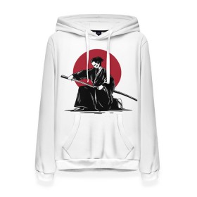 Женская толстовка 3D с принтом Японский самурай (Z) в Тюмени, 100% полиэстер  | двухслойный капюшон со шнурком для регулировки, мягкие манжеты на рукавах и по низу толстовки, спереди карман-кенгуру с мягким внутренним слоем. | japan | ninja | samurai | асихара но накацукуни | буке | воин | вояк | государство япония | мононофу | мститель | мушя | ниндзя | ниппон | нихон | ооясимагуни | сабурай | самурай | слуга | солдат