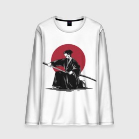 Мужской лонгслив 3D с принтом Японский самурай (Z) в Тюмени, 100% полиэстер | длинные рукава, круглый вырез горловины, полуприлегающий силуэт | japan | ninja | samurai | асихара но накацукуни | буке | воин | вояк | государство япония | мононофу | мститель | мушя | ниндзя | ниппон | нихон | ооясимагуни | сабурай | самурай | слуга | солдат
