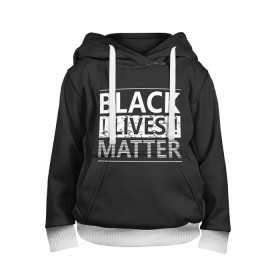 Детская толстовка 3D с принтом Black lives matter (Z) в Тюмени, 100% полиэстер | двухслойный капюшон со шнурком для регулировки, мягкие манжеты на рукавах и по низу толстовки, спереди карман-кенгуру с мягким внутренним слоем | Тематика изображения на принте: derek chauvin | george floyd | thomas lane | активисты | афро | дерек шовин | джордж флойд | жизни чёрных важны | надпись | общественное движение | текст | томас лэйн | трэйвон мартина | ту тао