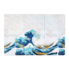 Магнитный плакат 3Х2 с принтом Japanese wave в Тюмени, Полимерный материал с магнитным слоем | 6 деталей размером 9*9 см | Тематика изображения на принте: japanese | japanese wave | wave | волна | япония | японская волна | японский