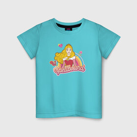 Детская футболка хлопок с принтом Sleeping Beauty Aurora в Тюмени, 100% хлопок | круглый вырез горловины, полуприлегающий силуэт, длина до линии бедер | aurora | disney princess | sleeping beauty | vdkimel | аврора | спящая красавица