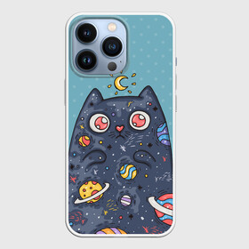Чехол для iPhone 13 Pro с принтом Cat в Тюмени,  |  | cat | night | звёздный котик | космос | котейка | котик