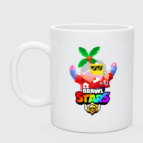 Кружка керамическая с принтом BRAWL STARS SPROUT TROPICAL в Тюмени, керамика | объем — 330 мл, диаметр — 80 мм. Принт наносится на бока кружки, можно сделать два разных изображения | Тематика изображения на принте: brawl stars | crow | gale | leon | leon shark | max | mr.p | palmen | rainbow | sally leon | shark | sprout | tara | tropical sprout | virus 8 bit | werewolf leon | акула | берли | бравл старс | ворон | макс | оборотень | пальмы | радуга |