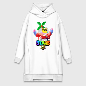 Платье-худи хлопок с принтом BRAWL STARS SPROUT TROPICAL в Тюмени,  |  | brawl stars | crow | gale | leon | leon shark | max | mr.p | palmen | rainbow | sally leon | shark | sprout | tara | tropical sprout | virus 8 bit | werewolf leon | акула | берли | бравл старс | ворон | макс | оборотень | пальмы | радуга |