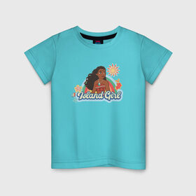 Детская футболка хлопок с принтом Moana Disney Princess в Тюмени, 100% хлопок | круглый вырез горловины, полуприлегающий силуэт, длина до линии бедер | disney princess | moana | vdkimel | моана