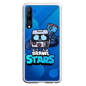 Чехол для Honor P30 с принтом virus 8 bit brawl stars Blue в Тюмени, Силикон | Область печати: задняя сторона чехла, без боковых панелей | Тематика изображения на принте: 8 | 8 bit | 8 бит | 8бит | brawl | brawl stars | brawlstars | brawl_stars | jessie | бравл | бравлстарс