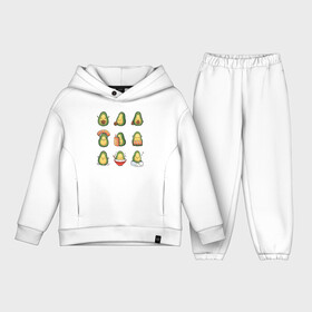 Детский костюм хлопок Oversize с принтом Life Avocado в Тюмени,  |  | avocado | casual | trend | авокадо | повседневность | тренд