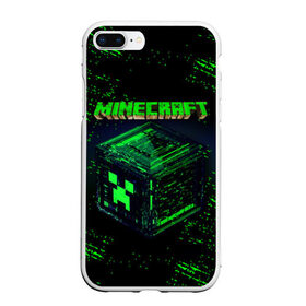 Чехол для iPhone 7Plus/8 Plus матовый с принтом MINECRAFT в Тюмени, Силикон | Область печати: задняя сторона чехла, без боковых панелей | Тематика изображения на принте: creeper | game | minecraft | блоки | игра | квадраты | компьютерная | крипер | криппер | майнкрафт | огонь