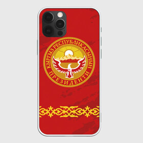 Чехол для iPhone 12 Pro Max с принтом Киргизия в Тюмени, Силикон |  | asia | coat of arms | eagle | kgz | kyrgyz republic | kyrgyzstan | ornament | state | sun | азия | герб | государство | киргизия | киргизская республика | кыргыз республикасы | кыргызстан | орел | орнамент | солнце