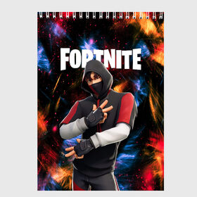 Скетчбук с принтом FORTNITE x IKONIK в Тюмени, 100% бумага
 | 48 листов, плотность листов — 100 г/м2, плотность картонной обложки — 250 г/м2. Листы скреплены сверху удобной пружинной спиралью | deadmau5 | fortnite | fortnite 2 | fortnite x маршмелло | ikonik | marshmello | ninja | ninja streamer | raven | travis scott | ворон | иконик | ниндзя | пили | рейвен | трэвис скотт | фортнайт