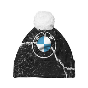Шапка 3D c помпоном с принтом BMW в Тюмени, 100% полиэстер | универсальный размер, печать по всей поверхности изделия | bmw | bmw performance | m | motorsport | performance | бмв | моторспорт