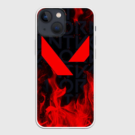 Чехол для iPhone 13 mini с принтом VALORANT | ВАЛОРАНТ в Тюмени,  |  | breach | cs go | cypher | fire | flames | jett | league of legends | legends of runeterra | lol | omen | overwatch | phoenix | riot | riot games | sage | sona | sova | valorant | viper | валорант | лига легенд | лол | огонь | пламя