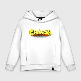 Детское худи Oversize хлопок с принтом Crash Bandicoot Logo (Z) в Тюмени, френч-терри — 70% хлопок, 30% полиэстер. Мягкий теплый начес внутри —100% хлопок | боковые карманы, эластичные манжеты и нижняя кромка, капюшон на магнитной кнопке | aku aku | bandicoot | cortex | crash | crash bandicoot | dr. neo cortex | naughty dog | tornado spin | бандикут | кортекс | крэш | тавна