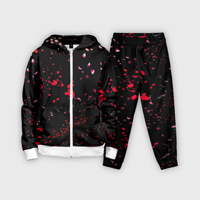 Детский костюм 3D с принтом Лепестки | Casual в Тюмени,  |  | casual | colorful | flowers | minimalism | minimalizm | sakura | лепестки | листья | минимализм | минималистичная | розы | сакура | темная | цветение | цветная | цветы