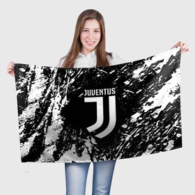 Флаг 3D с принтом JUVENTUS / ЮВЕНТУС в Тюмени, 100% полиэстер | плотность ткани — 95 г/м2, размер — 67 х 109 см. Принт наносится с одной стороны | cr7 | fc juventus | football | juve | juventus | ronaldo | sport | роналдо | спорт | футбол | ювентус