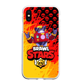 Чехол для iPhone XS Max матовый с принтом BRAWL STARS SURGE в Тюмени, Силикон | Область печати: задняя сторона чехла, без боковых панелей | brawl stars | crow | gale | leon | leon shark | max | nani | sally leon | shark | sprout | surge | tara | virus 8 bit | werewolf leon | акула | берли | бравл старс | ворон | макс | нани | оборотень