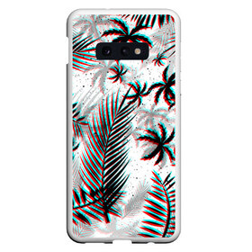 Чехол для Samsung S10E с принтом ПАЛЬМЫ TROPICAL GLITCH в Тюмени, Силикон | Область печати: задняя сторона чехла, без боковых панелей | Тематика изображения на принте: hotline miami | neon | new retro wave | outrun | outrun electro | paints | palmen | rainbow | retro | retrowave | summer | synth | synthwave | tropical | брызги | брызги красок | звёзды | космос | краски | лето | неон | пальмы | радуга | 