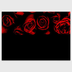 Поздравительная открытка с принтом Готика в Тюмени, 100% бумага | плотность бумаги 280 г/м2, матовая, на обратной стороне линовка и место для марки
 | Тематика изображения на принте: black | flowers | red | rose | rozario | vampire | алые | бутоны | вампир | винтаж | готический | красныерозы | кровь | лепестки | летний | лето | ночь | природа | растения | роза | розочка | розы | рок | темный | узор