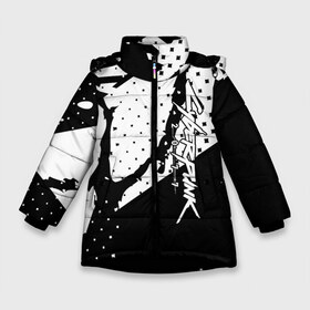 Зимняя куртка для девочек 3D с принтом Cyberpunk 2077 в Тюмени, ткань верха — 100% полиэстер; подклад — 100% полиэстер, утеплитель — 100% полиэстер. | длина ниже бедра, удлиненная спинка, воротник стойка и отстегивающийся капюшон. Есть боковые карманы с листочкой на кнопках, утяжки по низу изделия и внутренний карман на молнии. 

Предусмотрены светоотражающий принт на спинке, радужный светоотражающий элемент на пуллере молнии и на резинке для утяжки. | 2077 | cd | city | cyberpunk | e3 | keanu | netrunner | night | projekt | red | reeves | solo | techie | v | ви | киану ривз | киберпанк | найт | нетраннер | сити | соло | технарь