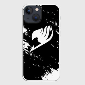 Чехол для iPhone 13 mini с принтом Helmet Fairy tail balck and white в Тюмени,  |  | fairy tail | аниме | дружба | кино | любовь | магия | манга хиро масимы | мультфильм | сёнэн | сериалы | сказка | фейри тейл | фэнтези | хвост | хвост феи