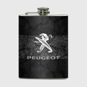 Фляга с принтом PEUGEOT. в Тюмени, металлический корпус | емкость 0,22 л, размер 125 х 94 мм. Виниловая наклейка запечатывается полностью | abstract | auto | brand | car | geometry | peugeot | sport | texture | абстракция | авто | автомобильные | бренд | геометрия | классика | машины | модные | пежо | спорт | стиль | текстура