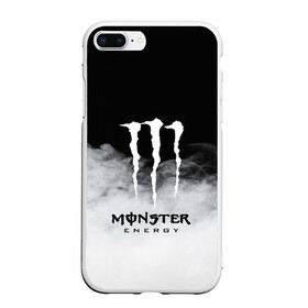 Чехол для iPhone 7Plus/8 Plus матовый с принтом MONSTER ENERGY BLACK в Тюмени, Силикон | Область печати: задняя сторона чехла, без боковых панелей | brend | green | monster energy | андреналин | бренд | зеленый | логотип | монстр | напиток | энергетик | энергия