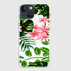 Чехол для iPhone 13 mini с принтом ЛЕТО ТЕКСТУРА в Тюмени,  |  | summer | tropic | жара | летний | лето | отдых | пальмы | природа | текстура | тропикано | тропики