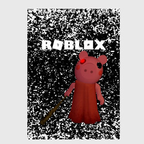 Скетчбук с принтом Roblox piggy Свинка Пигги в Тюмени, 100% бумага
 | 48 листов, плотность листов — 100 г/м2, плотность картонной обложки — 250 г/м2. Листы скреплены сверху удобной пружинной спиралью | Тематика изображения на принте: game | gamer | logo | minecraft | piggi | roblox | simulator | игра | конструктор | лого | пигги | свинья | симулятор | строительство | фигура